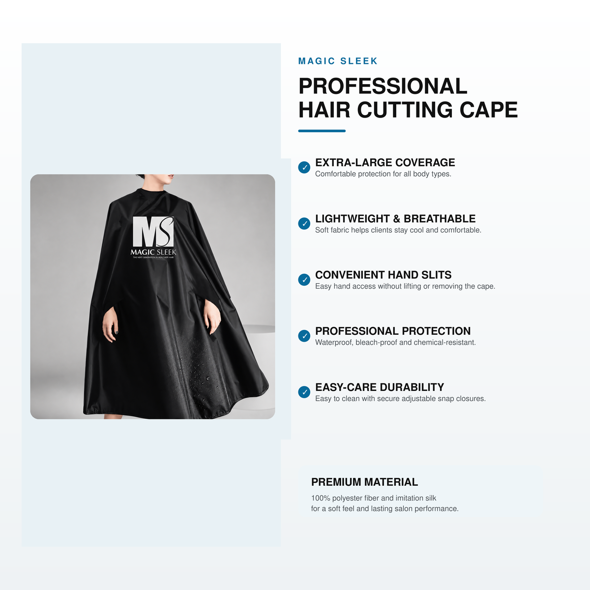 Salon-Grade Hair Cutting Capes for Stylists & Barbers | 100 % fiber
