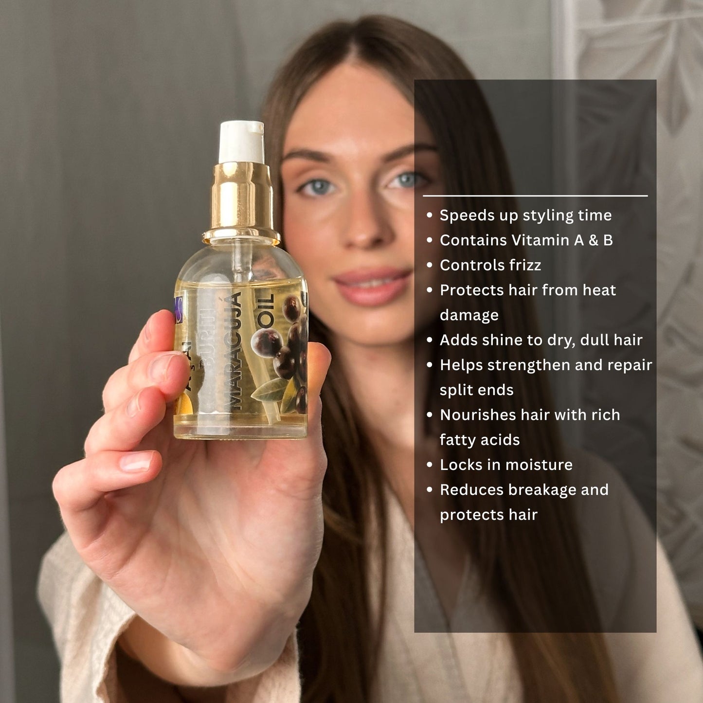 Acai Oil | Best Hair Essential Oil for Frizz Control and Shine | Brazilian Acai Berry oil | 60 ML