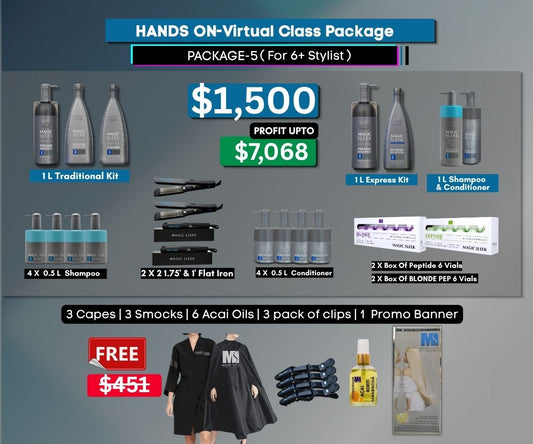 Education Package-5 | Kit for 6+ Stylists | Best Formaldehyde Free Alternative Keratin Treatment