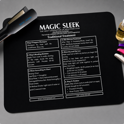 Heat Resistant Mat for Styling Tools | Magic Sleek Professional Salon Pad