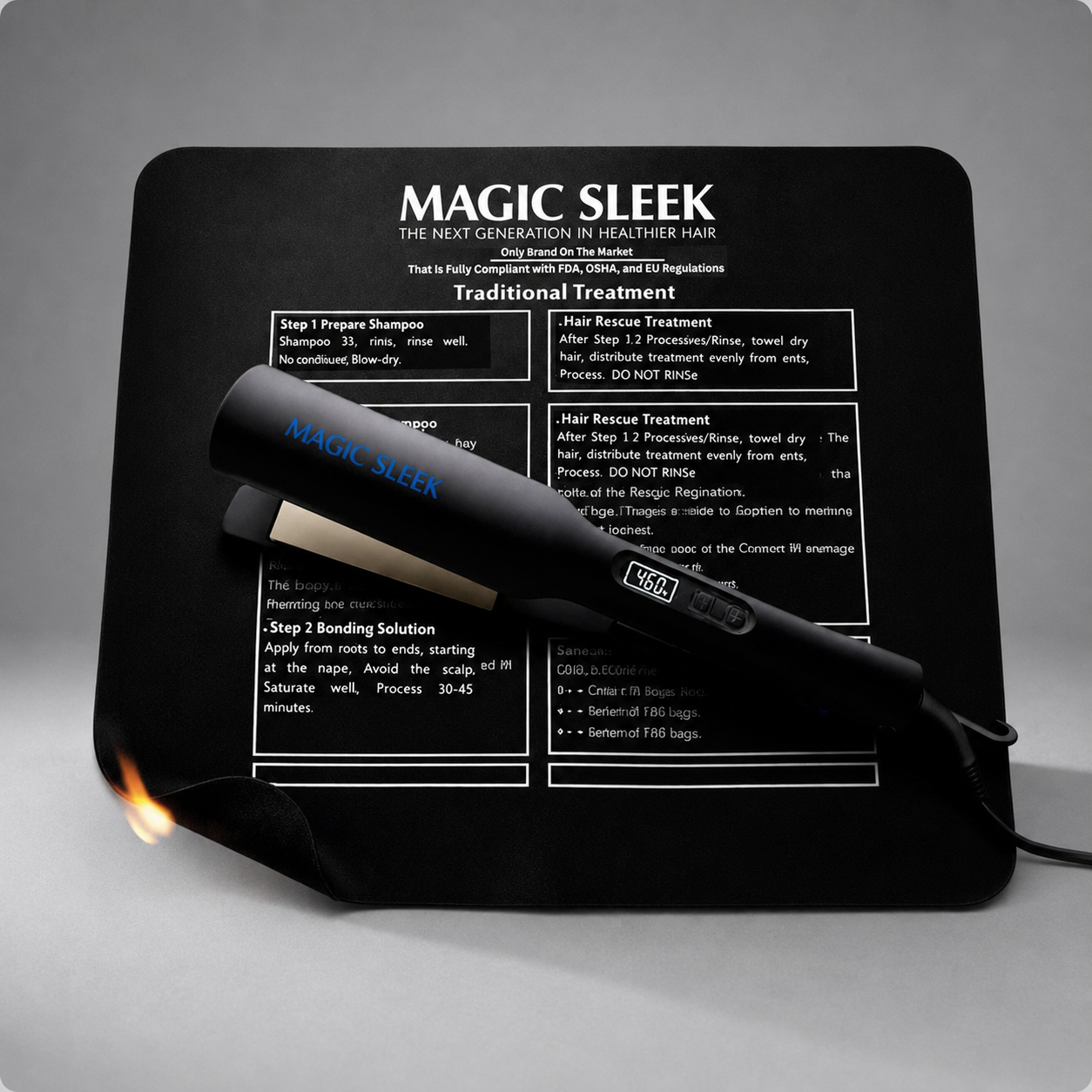 Heat Resistant Mat for Styling Tools | Magic Sleek Professional Salon Pad