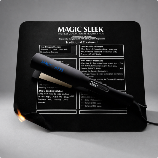 Heat Resistant Mat for Styling Tools | Magic Sleek Professional Salon Pad