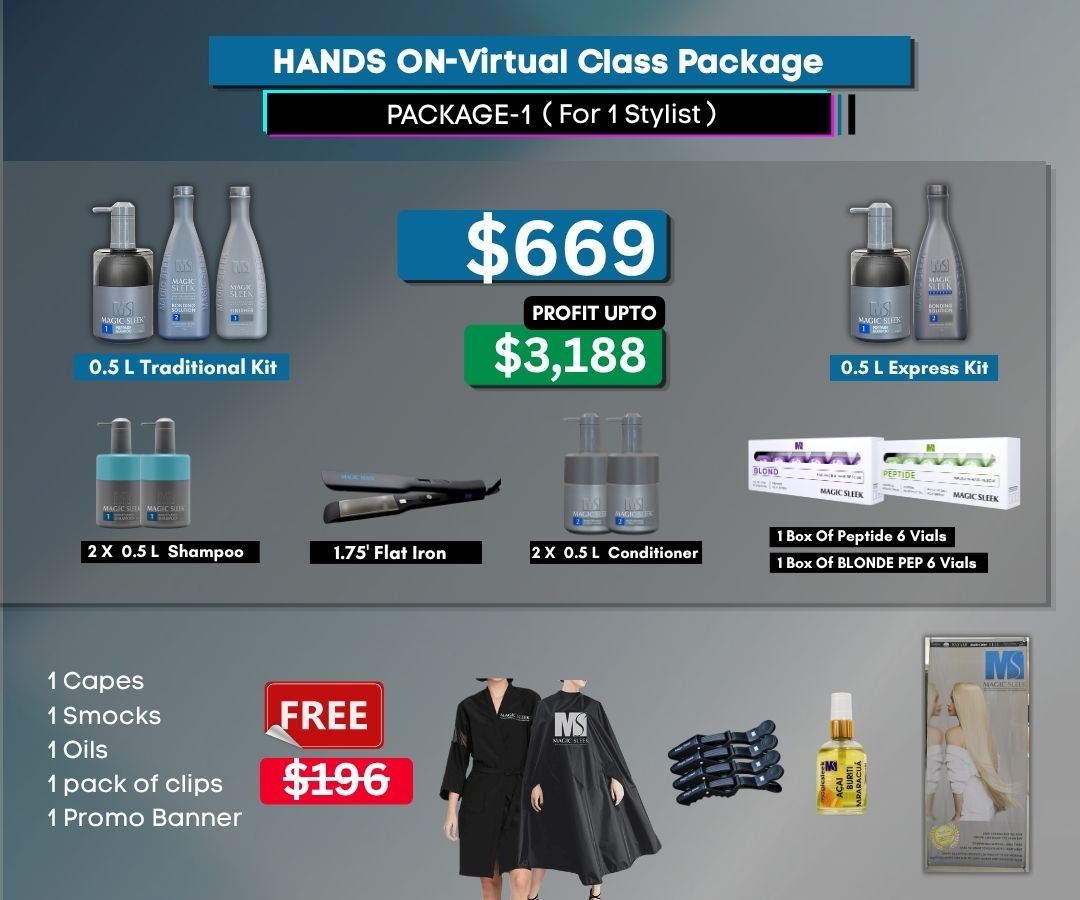 Education Package-1 | Best Formaldehyde Free Alternative Keratin Treatment 1 Education Package 1 Stylist