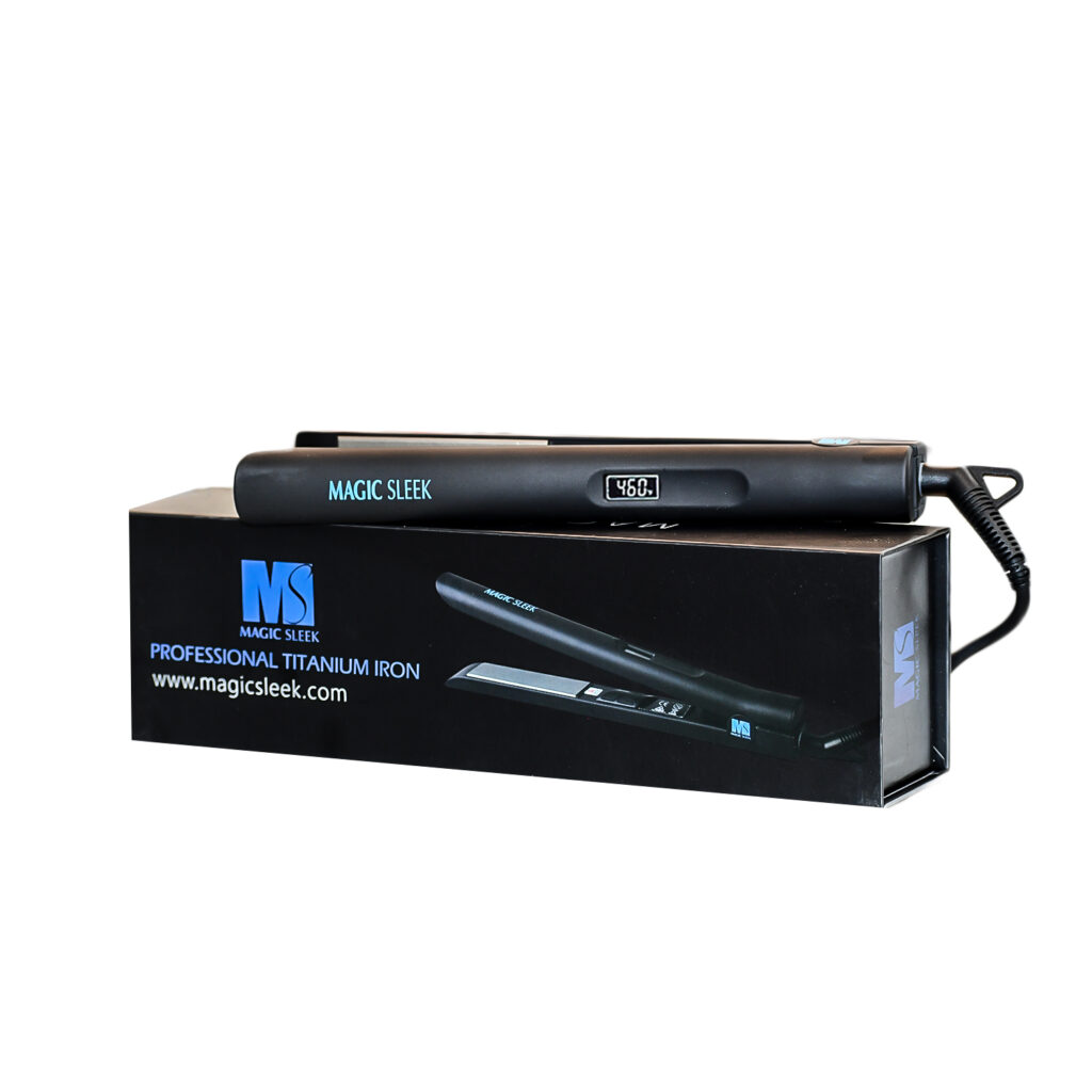 Magic Sleek Professional Titanium Flat Iron Might Just Replace Your Curling Wand 1 curling wand