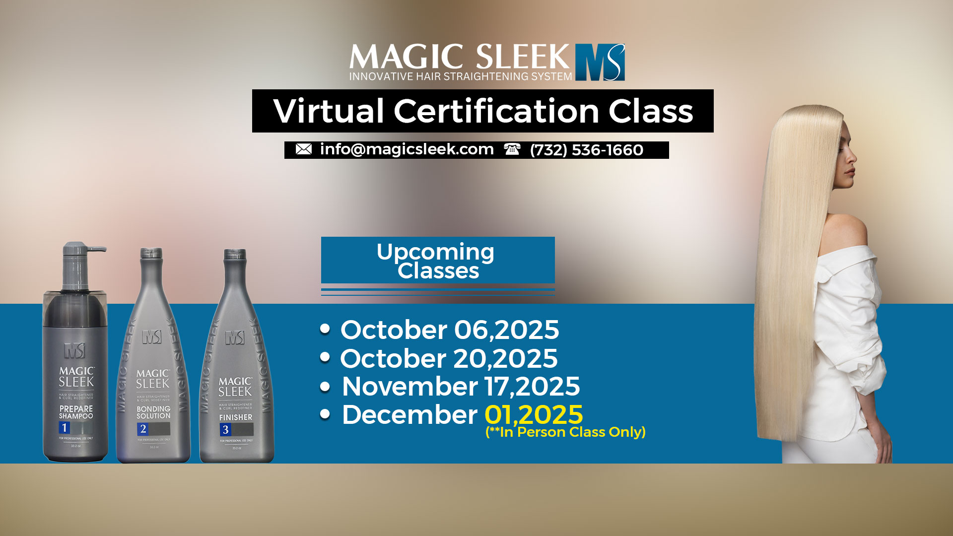 Magic Sleek Certification Classes