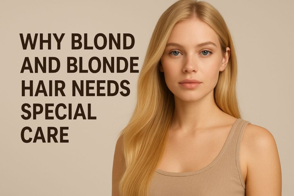 Why Blonde and Blonde Hair Needs Special Care | Blonde Radiance Peptide hair rescue 1 blonde and blonde hair