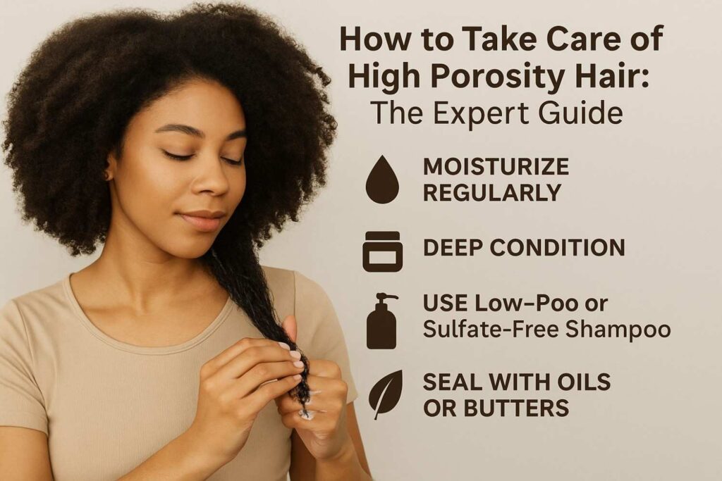 how to take care of high porosity hair
