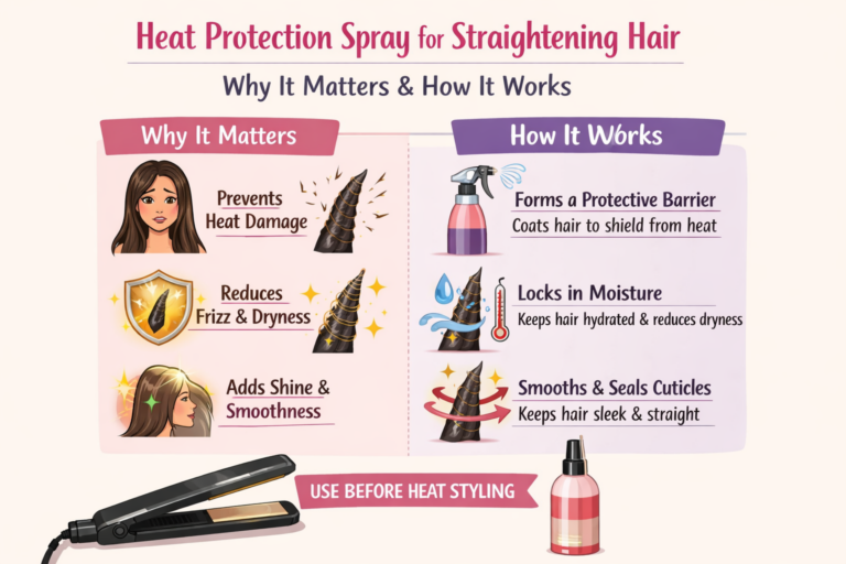 Blog 5 Heat Protection Spray for Straightening Hair
